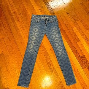 Chevron Pattern Jeans